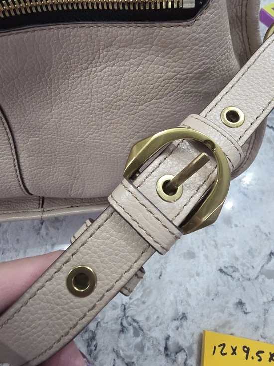 #46 orYANY Tan Leather Braided Satchel Shoulder Bag - Picture 10 of 15